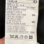 United Colors Of Benetton Made in Italy of Benetton black striped wool blend jacket blazer size 42 or US 6 Photo 2