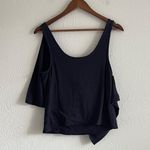 Free People Big Bow Black Tank Top Size Small Photo 3