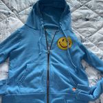 Aviator Nation  Blue Smiley Face Zip Up Photo 0