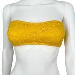 Kate Spade Womens Yellow Lace Saffron Eyelet Summer Beach Bikini Top Size XS Photo 1