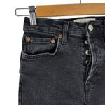 We The Free Free People Black Stella Rip High Waisted Skinny Jeans Raw Hem 24 Photo 5