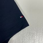 Tommy Hilfiger  Navy Blue Embroidered Logo Short Sleeve Midi Dress Size Small Photo 3