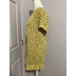Anthropologie Moth Yellow Chunky Knit Julliet Short Sleeve Sweater Tunic Top M Size M Photo 3