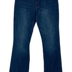 Gap Women's Cotton Stretch Long And Lean Wide Leg Jeans Blue Size 6R Photo 0