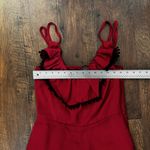 VOODOO VIXEN brick red romper with pompom trim, size L Size L Photo 12