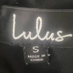 Lulus LULU’S “Good Deeds Black Lace-Up Dress” lightweight Georgette fabric. Small. EUC Photo 12