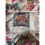 Johnny Was  Size Large  Top Blouse Button Down Collared Floral Abstract Boho Photo 6