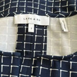 Lark & Ro Navy Blue White Checkered A Photo 4