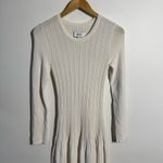 Textile Elizabeth and James Sweater Dress Women XS Ivory Winter White Holiday Photo 2