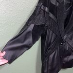 Vintage Suede Black Leather Western Mid Photo 4