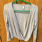 Forever 21  Light Gray Long Sleeve Open Front Cardigan Photo 0