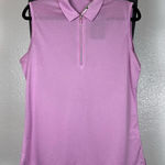 Callaway  Pink Sleeveless Zip-Up Top Photo 0