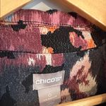 Chico's  Multicolor Abstract Floral Jacket Duster size 4-6 Photo 2