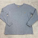 Carhartt Original Fit Long Sleeve Pocket T-Shirt Gray Size L Photo 1