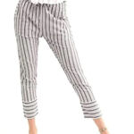 Scotch & Soda ‎ Women's Poolside Striped Cropped Pants Size Medium Photo 0
