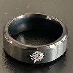 Lion King Black Stainless Steel ring Photo 4
