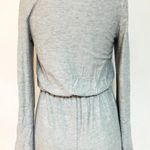 Flared Sleeves Boho Romper Gray Size M Photo 2