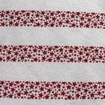 Denim & Co D & Co () Med Red White Patriotic USA Star Stripes Top Tee Shirt Photo 2