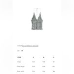 ZARA NWT  Sequin Silver Adjustable Halter Top Size Small Photo 9