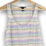 Victoria's Secret Victoria’s Secret - 100% Silk Pastel Striped Tank - M Photo 4