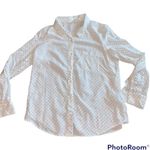 Soft Joie Star & Moon White & Navy Button Down Top Shirt Blouse size Small Photo 2