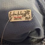 Free People  On My Way Mesh Bodysuit XS periwinkle NWT Long sleeve high neck Photo 9