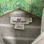 Vineyard Vines  Striped Quarter Zip Pullover Sweater Gray Cotton Preppy Small Photo 3