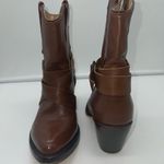 Jar Boots Buckle Wrap Women’s Short Cowboy Boots Brown Size 7 Photo 3