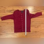 White House | Black Market - Burgundy Knit Cardigan Size S Photo 4