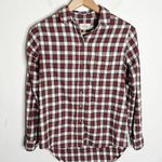 Marine layer Kendall Organic Cotton Button Down in Red Plaid size XS Photo 0
