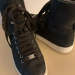 UGG  women black leather platform Starlyn sneaker boots size 7 Photo 0