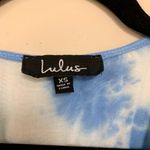 Lulus Land and Sea light blue tie-dye long-sleeve romper size XS Photo 3