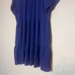 Knox Rose  Embroidered Tunic Blouse or Mini Dress Royal Blue Size Medium Photo 7