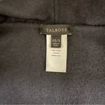 Talbots  Navy Plaid Fringe Open Front Wrap Vest Women’s Size XS/S Fall Winter Photo 3