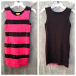 Nicole Miller Nicole‎ Miller Striped Sleeveless Sequin Dress Photo 6