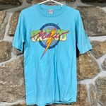 Vintage Single Stitch 80s Baby Blue New Orleans Puff Print Graphic Tee Photo 0