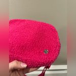 Fuzzy Bum Bag Running Fleece Bag Color Pink Photo 2