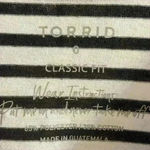 Torrid  crewneck top tunic t shirt striped lightweight Large Photo 4