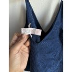 Victoria's Secret  Women's Navy Zebra Pajama Set Size Medium Satin Cami & Shorts Photo 9