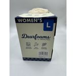 Dearfoams  Slippers Women L 9-10 House Faux Fur Shoes Indoor/Outdoor Gray New Photo 8