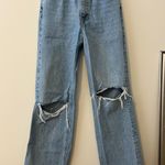 ZARA distressed wide leg jeans Photo 0