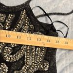 Mango Black and Silver Mini Dress size M Photo 5