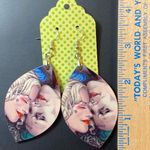Harley Quinn And Joker Dangle Pierced Earrings Photo 2