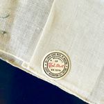 Vintage York Street Floral Embroidered Linen Handkerchief Photo 2