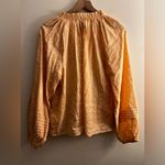 Anthropologie Cleobella  Antonia Puff Sleeve Button Down Peasant Top light peach Photo 2