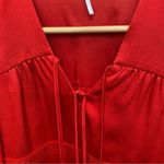 Maje Rahon Red Orange Silky Textured Mini Dress Photo 2