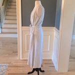 Max Studio Sophie Max Dress Maxi Women M  New Tan White Pinstripe Summer Photo 1