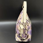 Coach 44837 Julia Outline OP Art Lilac Sateen Pouch Small Purse Shoulder Handbag Photo 3