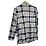 Eloquii  Blazer Womens 14 Plaid Long Strong Shoulder One Button Career Blue Photo 11