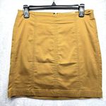 Mudd Mini Skirt Mustard Yellow Pencil Skirt Stretch Size 11 Photo 0